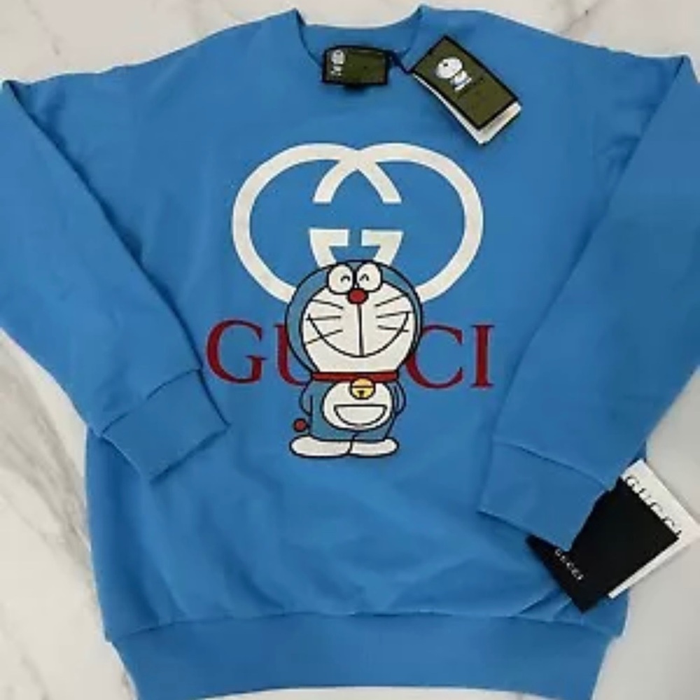 GUCCI Doraemon 50th Anniversary Sweatshirt NWT XS OVERSIZED